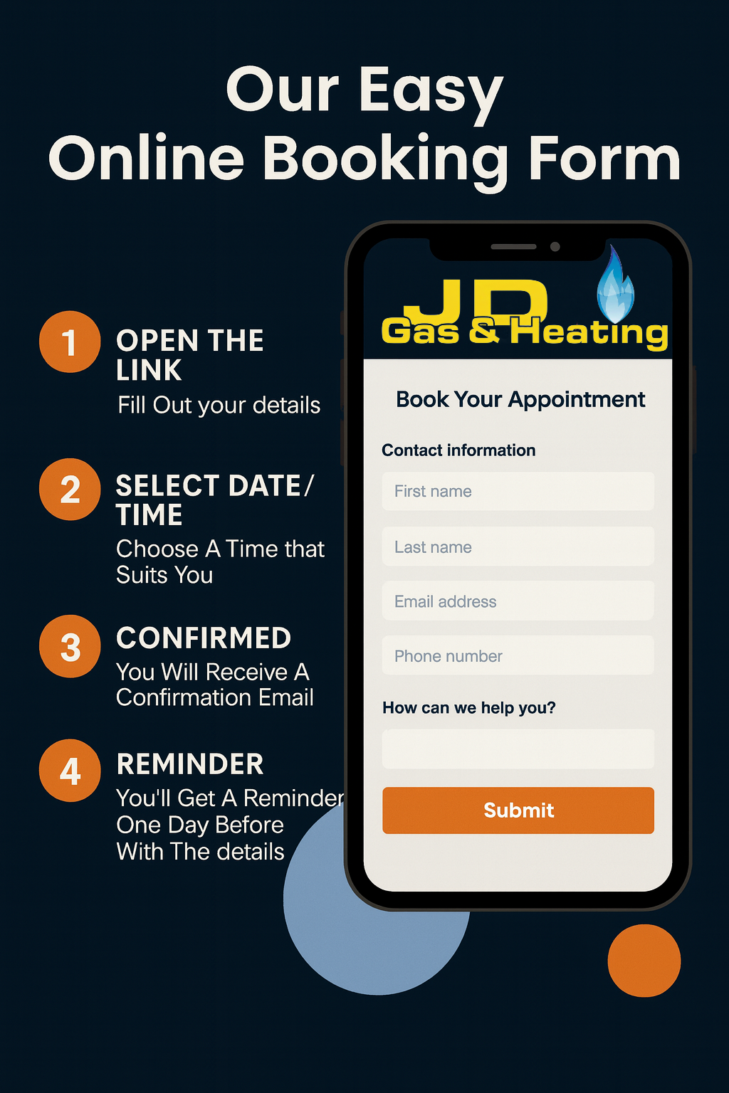 Online booking and quote process